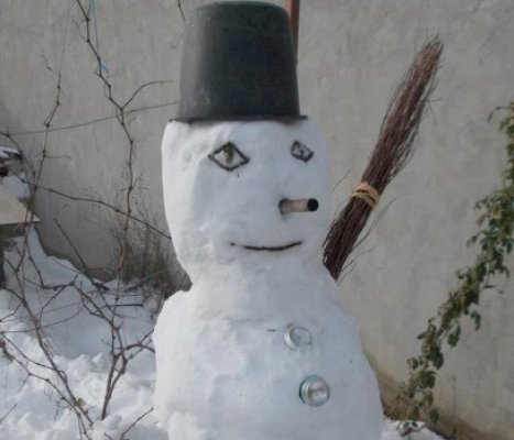 Om de zăpadă 